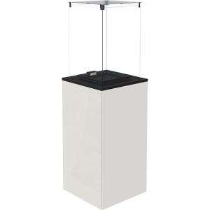 Ogrzewacz gazowy Patio Mini panel szklany biały sterowanie manualne 8,2 kW