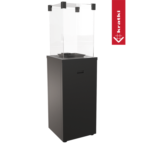 OGRZEWACZ GAZOWY PATIO SLIM STALOWY BIAŁY STEROWANIE MANUALNE 8,2 KW