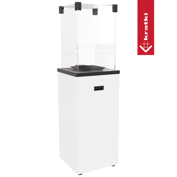Ogrzewacz gazowy Patio Slim stalowy biały sterowanie manualne 8,2 kW