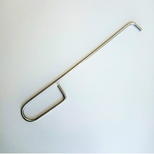 Pogrzebacz metalowy do czyszczenia pieca kominka 27cm
