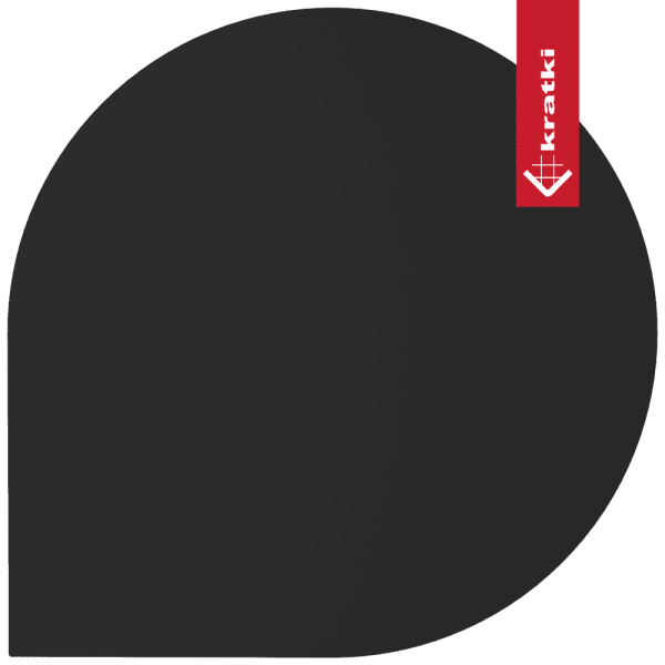 Podstawa stalowa pod piec Wzór 1 100x100 cm czarna