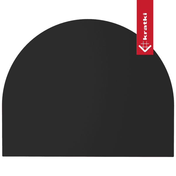Podstawa stalowa pod piec Wzór 2 100x80 cm czarna