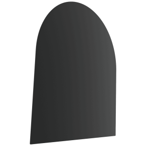 Podstawa stalowa pod piec Wzór 5 80x90 cm czarna