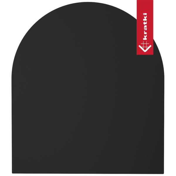Podstawa stalowa pod piec Wzór 5 80x90 cm czarna