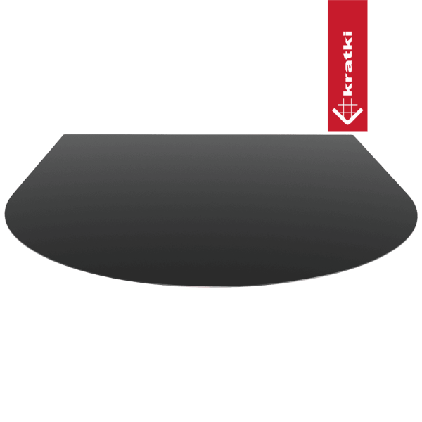 Podstawa stalowa pod piec Wzór 5 80x90 cm czarna