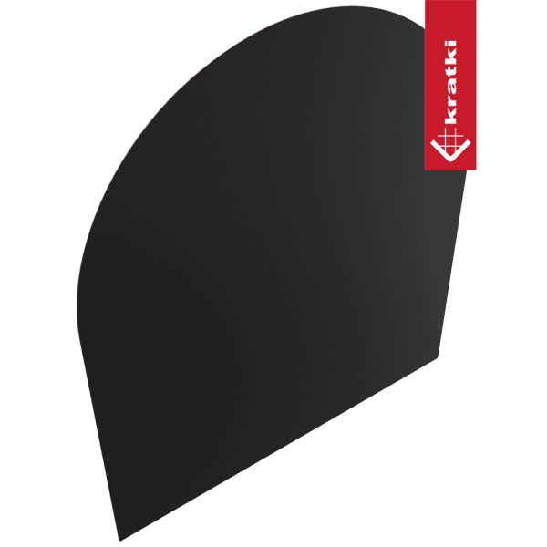 Podstawa stalowa pod piec Wzór 5 80x90 cm czarna