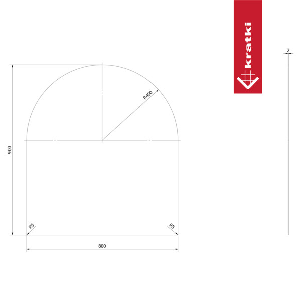Podstawa stalowa pod piec Wzór 5 80x90 cm czarna