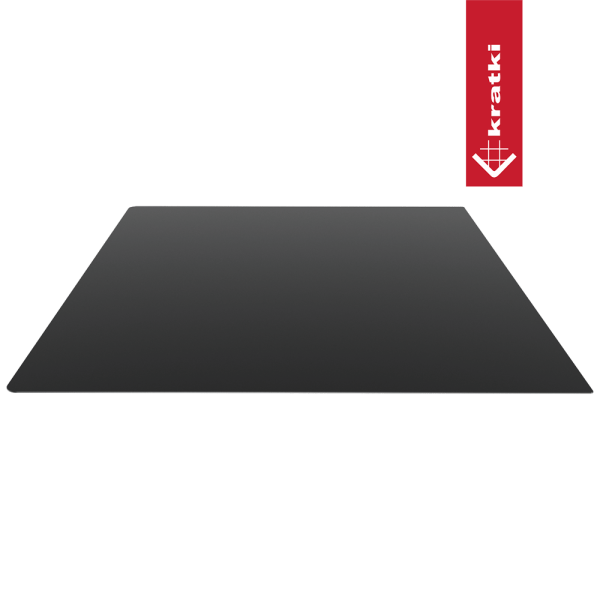 Podstawa stalowa pod piec Wzór 6 80x100 cm czarna