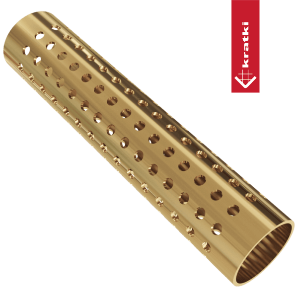 rękojeść do klamki perforowanej - złocona