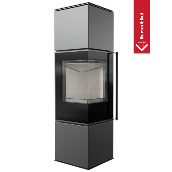 Piec stalowy KRATKI REN/M lewy Ø 150 7 kW