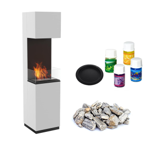 Biokominek SIERRA TÜV przeszklenie mix zestaw
