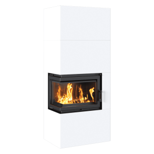Kominek powietrzny Simple Box 8 kW Ø 200 Bianco