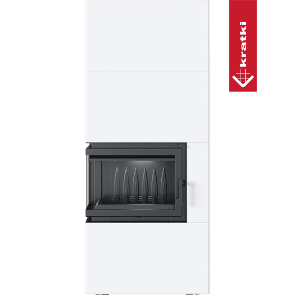 Kominek powietrzny Simple Box 8 kW Ø 200 Bianco