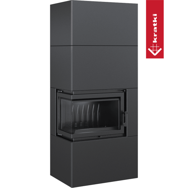 Kominek powietrzny Simple Box 8 kW Ø 200 Black