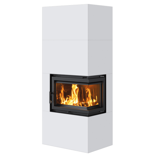 Kominek powietrzny Simple Box 8 kW Ø 200 Bianco
