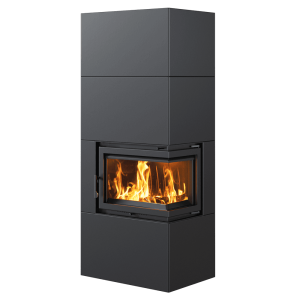 Kominek powietrzny Simple Box 8 kW Ø 200 Black