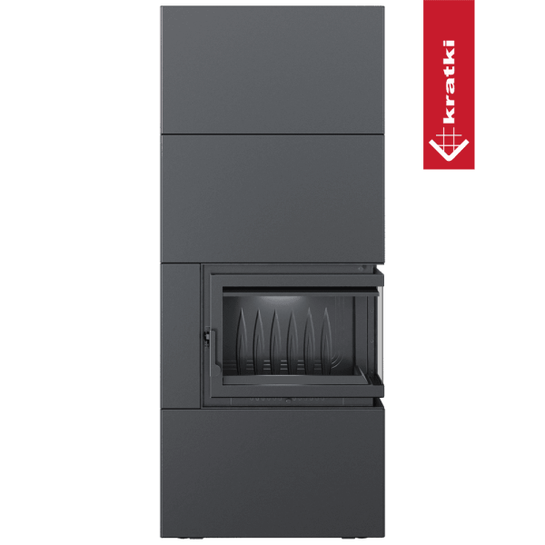 Kominek powietrzny Simple Box 8 kW Ø 200 Black