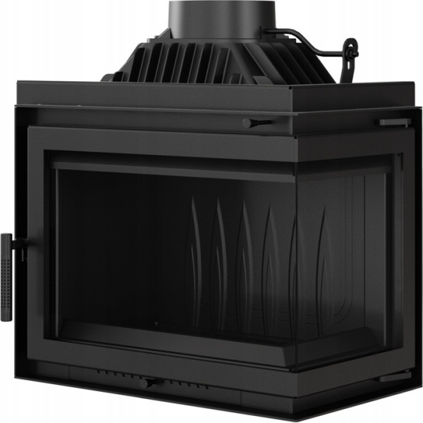 Kominek powietrzny żeliwny KRATKI SIMPLE prawy BS 8 kW Ø 200 zestaw 2
