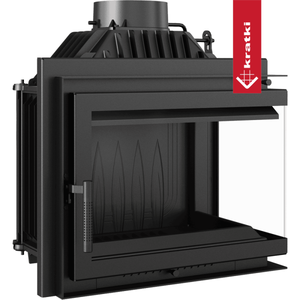 Kominek powietrzny żeliwny KRATKI SIMPLE prawy BS 8 kW Ø 200