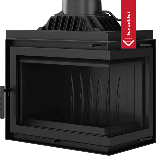Kominek powietrzny żeliwny KRATKI SIMPLE prawy BS 8 kW Ø 200