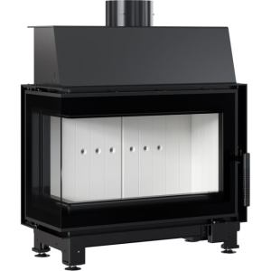 Kominek powietrzny stalowy KRATKI SIMPLE lewy 6 kW Ø 150