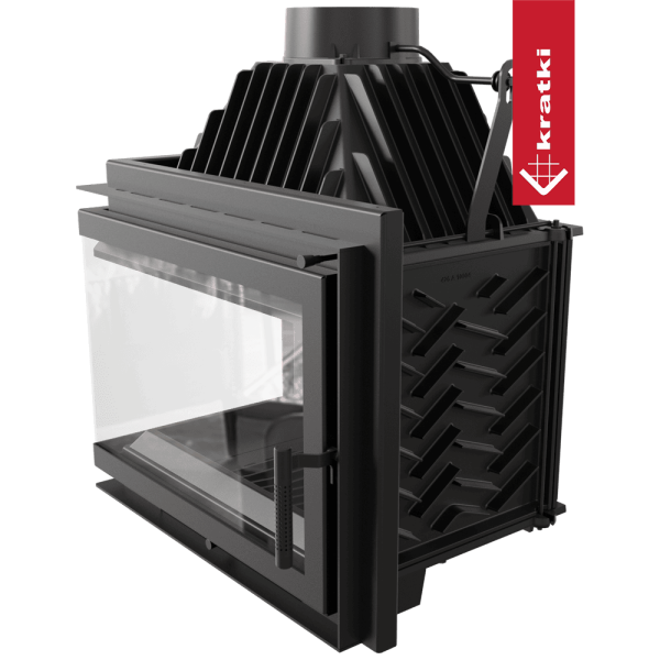 Kominek powietrzny żeliwny KRATKI SIMPLE lewy BS 15 kW Ø 200
