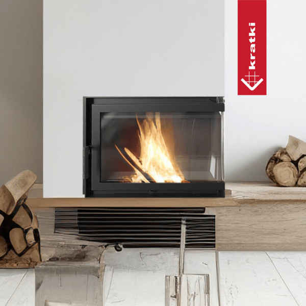 Kominek powietrzny żeliwny KRATKI SIMPLE prawy BS 15 kW Ø 200