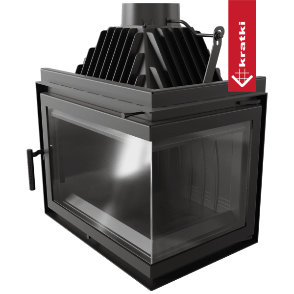 Kominek powietrzny żeliwny KRATKI SIMPLE prawy BS 15 kW Ø 200