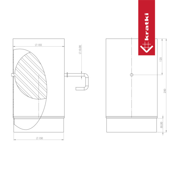 Szyber fi 150 czarny