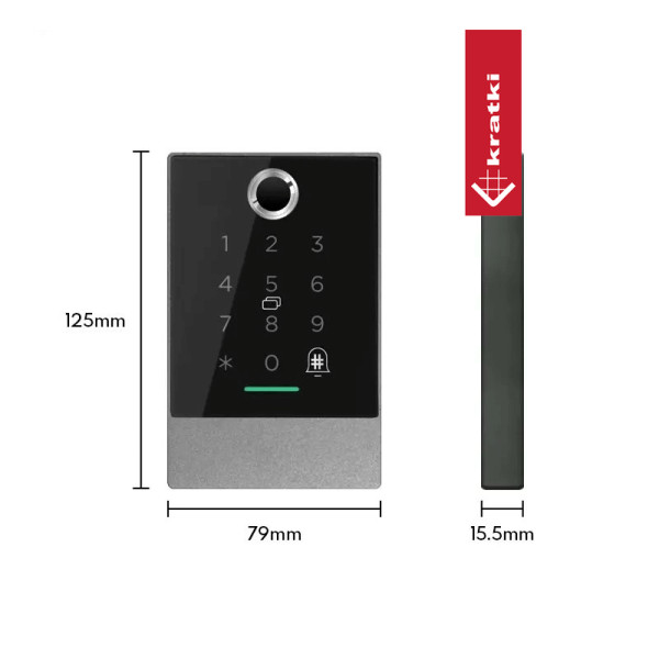 Kontroler dostępu K3/K3F szyfrator na kod, kartę MiFare i Bluetooth - wersja wodoodporna