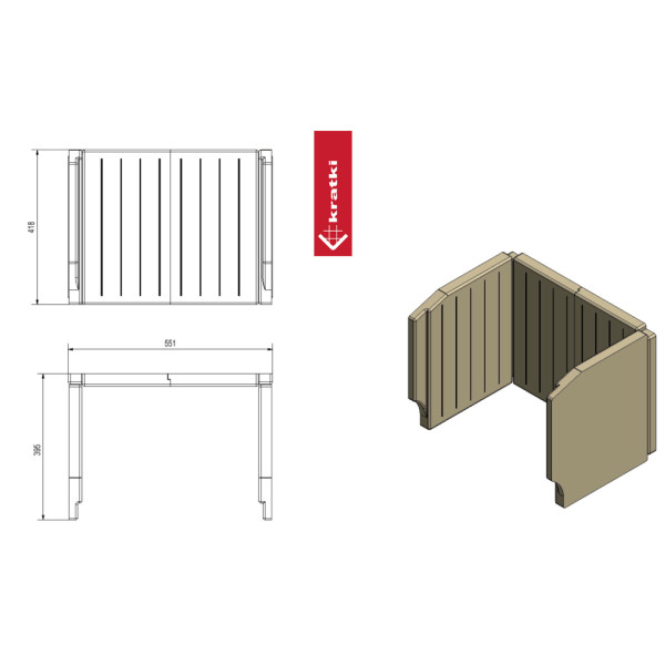 Płyty TERMOTEC ZUZIA PW DECO (komplet)