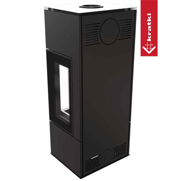 Piec koza KRATKI THOR VIEW Ø 150 8 kW z domykaniem