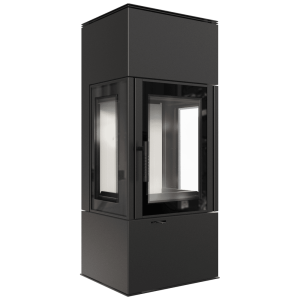 Piec stalowy koza KRATKI THOR VIEW Ø 150 8 kW