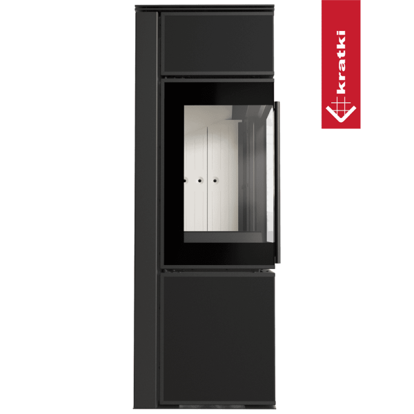 Piec stalowy koza KRATKI TORA/S 8 kW Ø 150 spiek Nero Assoluto