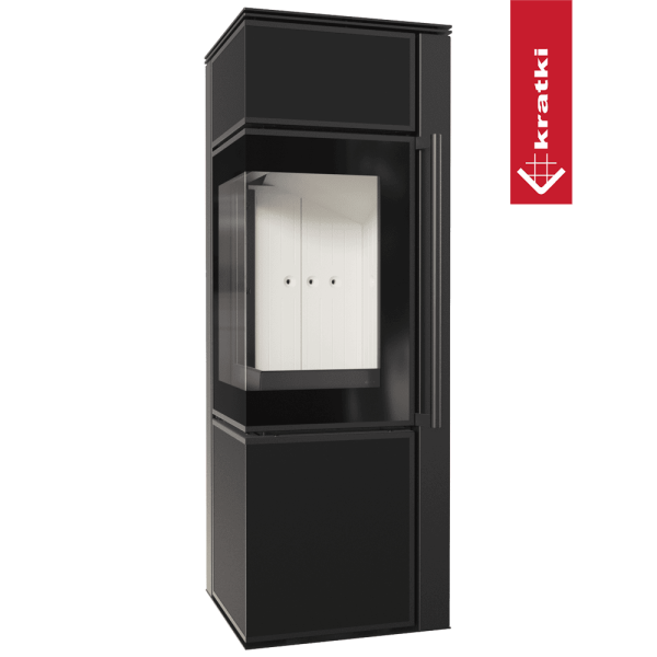 Piec stalowy koza KRATKI TORA/S 8 kW Ø 150 spiek Nero Assoluto