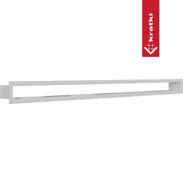 Kratka wentylacyjna kominkowa TUNEL 6x100 biała