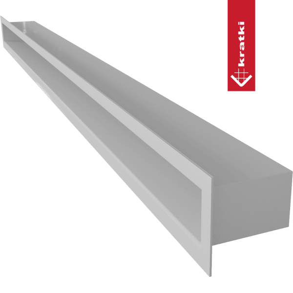 Kratka wentylacyjna kominkowa TUNEL 6x100 biała