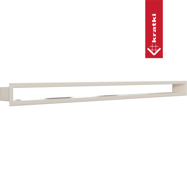Kratka wentylacyjna kominkowa TUNEL 6x100 kremowa