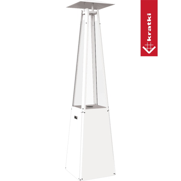 Ogrzewacz gazowy Umbrella stalowy biały 12 kW Zestaw