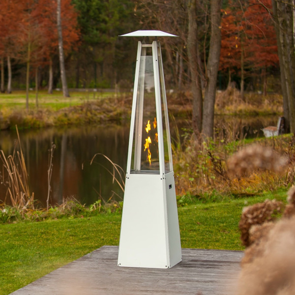 Ogrzewacz gazowy Umbrella stalowy biały 12 kW Zestaw