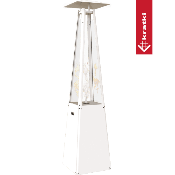 Ogrzewacz gazowy Umbrella stalowy biały 12 kW Zestaw