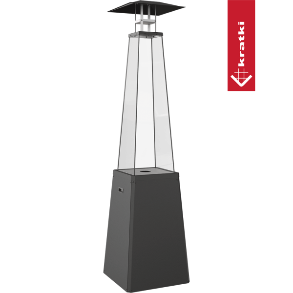 Ogrzewacz gazowy Umbrella BS stalowy czarny 12 kW Zestaw