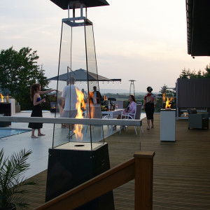 Ogrzewacz gazowy Umbrella BS czarny 12 kW Zestaw