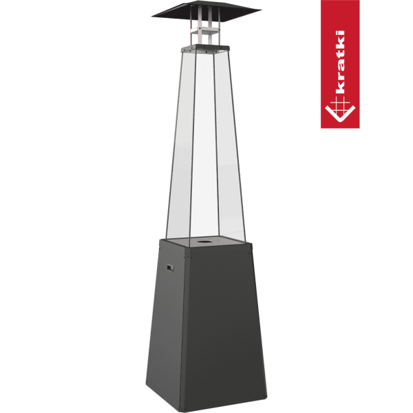 Ogrzewacz gazowy Umbrella BS stalowy czarny 12 kW Zestaw
