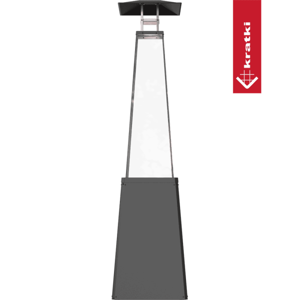 Ogrzewacz gazowy Umbrella BS stalowy czarny 12 kW Zestaw