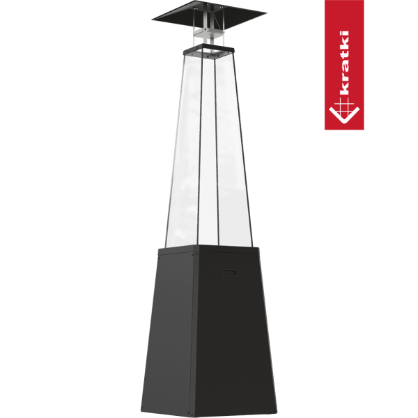 Ogrzewacz gazowy Umbrella BS stalowy czarny 12 kW Zestaw