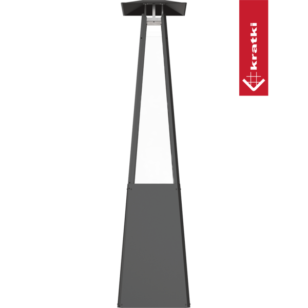 Ogrzewacz gazowy Umbrella stalowy czarny 12 kW kpl
