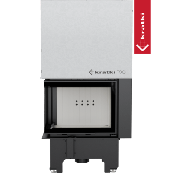 Inteligentny kominek powietrzny KRATKI VNL 610/430 9 kW Ø 200 Gilotyna MSK