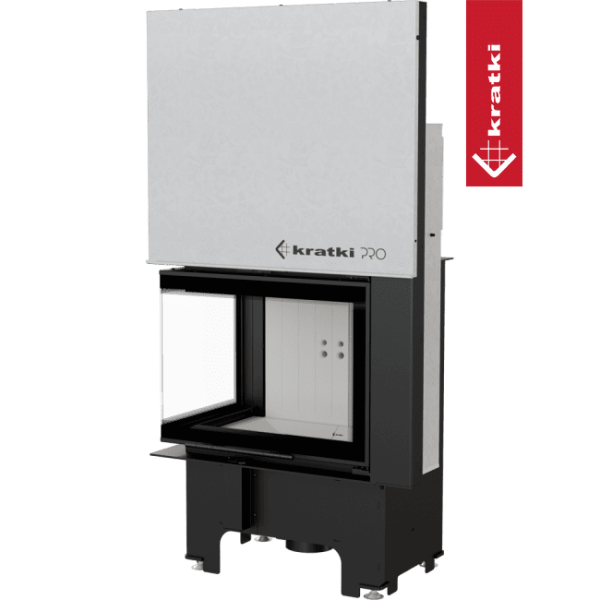 Inteligentny kominek powietrzny KRATKI VNL 610/430 9 kW Ø 200 Gilotyna MSK