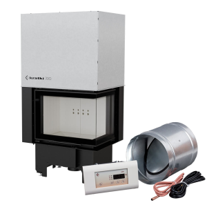 Inteligentny kominek powietrzny KRATKI VNP 610/430 9 kW Ø 200 Gilotyna MSK